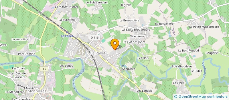 localisation de l'entreprise MADAME SANDRINE LE BOT  LE PALLET