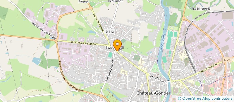 localisation de l'entreprise MADAME SANDRINE LE BULLENGER  QUELAINES-SAINT-GAULT