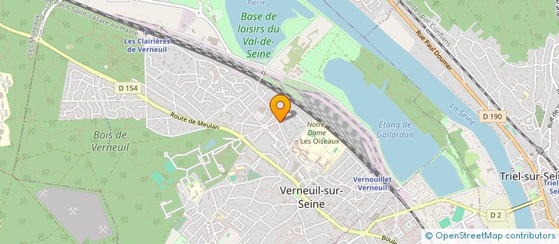 localisation de l'entreprise MADAME SANDRINE LE COUSTER- NEDELEC à VERNEUIL-SUR-SEINE