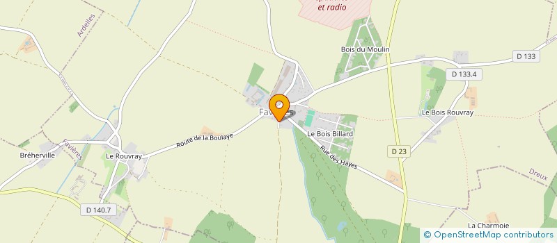 localisation de l'entreprise MADAME SANDRINE LE GAILLIARD à FAVIERES