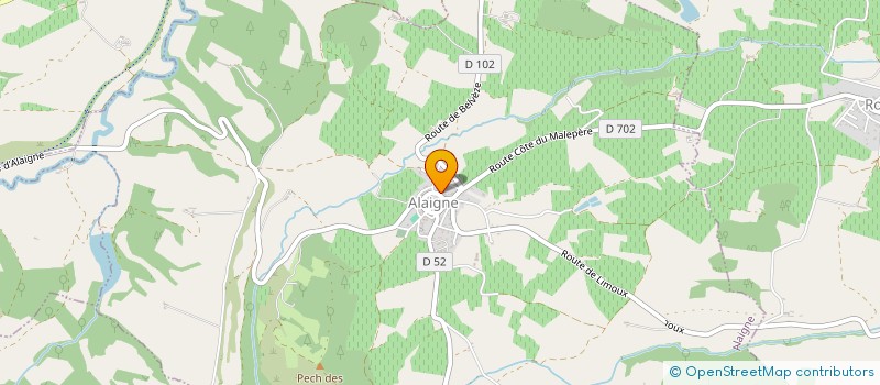 localisation de l'entreprise MADAME SANDRINE LE GO  ALAIGNE