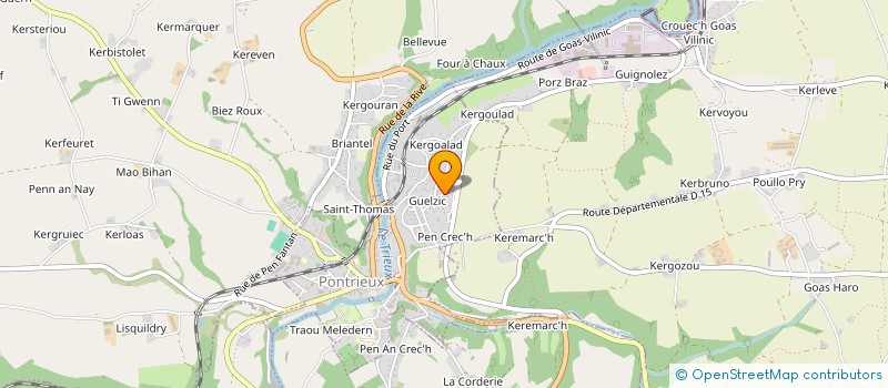 localisation de l'entreprise MADAME SANDRINE LE GRAND  PONTRIEUX