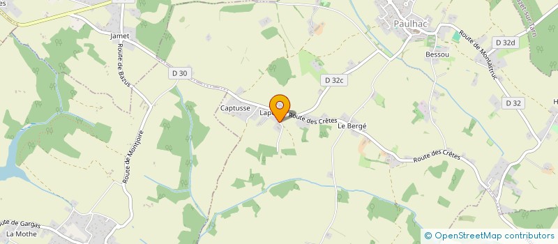 localisation de l'entreprise MADAME SANDRINE LE LAY  PAULHAC