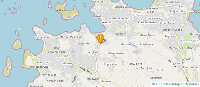 localisation de l'entreprise MADAME SANDRINE LE MILLOUR  PLOUGUERNEAU