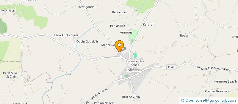 localisation de l'entreprise MADAME SANDRINE LE MOAN  QUIMPER