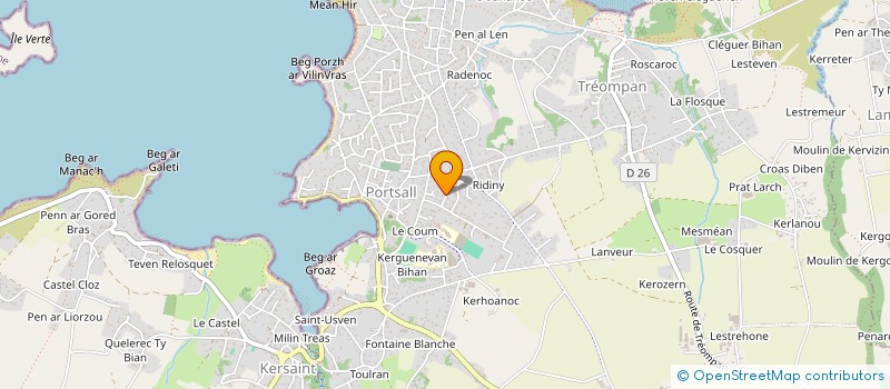 localisation de l'entreprise MADAME SANDRINE LE VAILLANT  PLOUDALMEZEAU