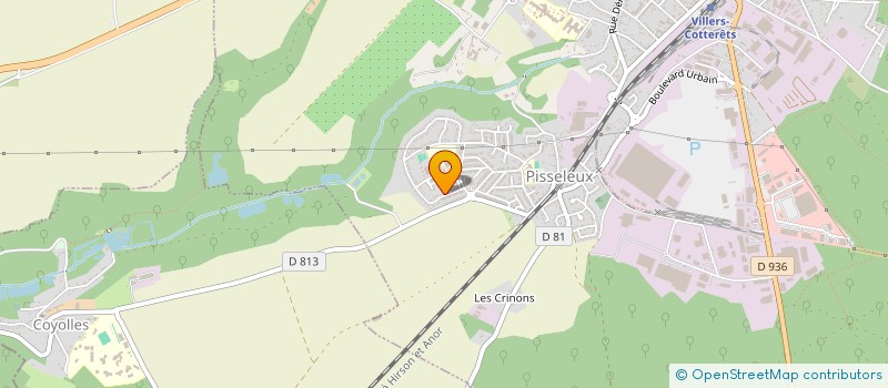 localisation de l'entreprise MADAME SANDRINE LEBAS  VILLERS-COTTERETS