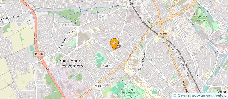 localisation de l'entreprise MADAME SANDRINE LEBLANC à SAINT-ANDRE-LES-VERGERS