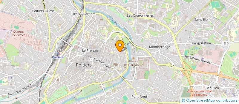 localisation de l'entreprise MADAME SANDRINE LEBON  POITIERS