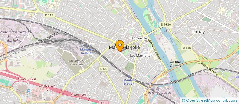 localisation de l'entreprise MADAME SANDRINE LEBON  MANTES-LA-JOLIE