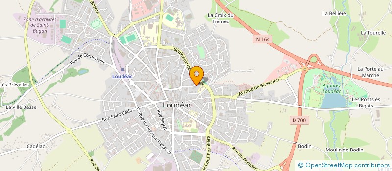 localisation de l'entreprise MADAME SANDRINE LEBOUBE à LOUDEAC