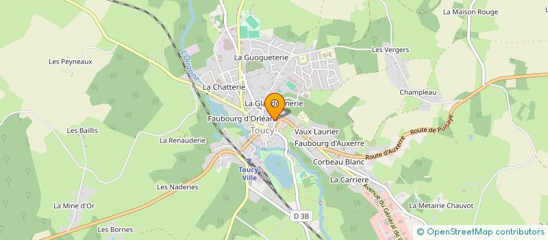 localisation de l'entreprise MADAME SANDRINE LEBOURGEOIS à TOUCY