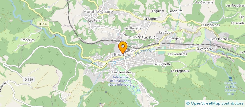 localisation de l'entreprise MADAME SANDRINE LEBRETON à LA BOURBOULE