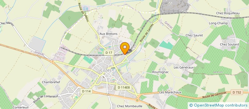 localisation de l'entreprise MADAME SANDRINE LECART  COZES