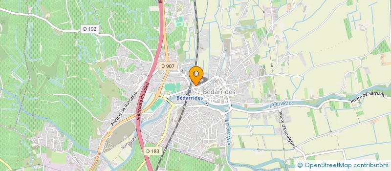 localisation de l'entreprise MADAME SANDRINE LECH LEBON  BEDARRIDES