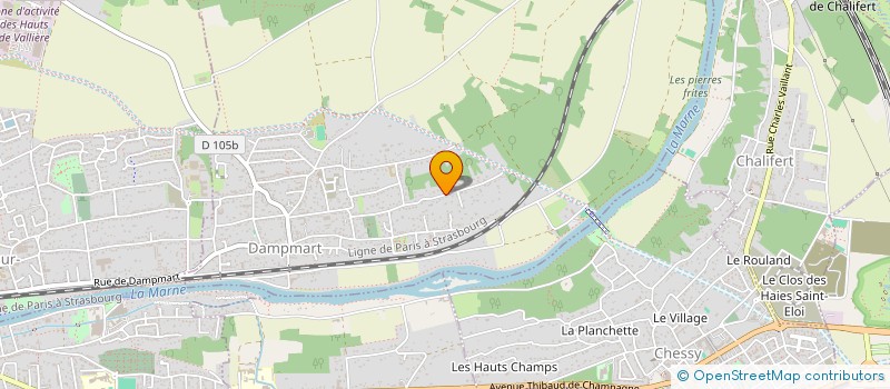 localisation de l'entreprise MADAME SANDRINE LECLAIRE à DAMPMART