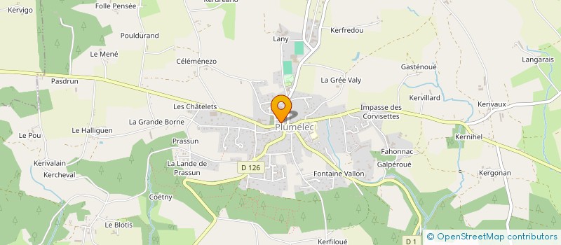 localisation de l'entreprise MADAME SANDRINE LECLERC  PLUMELEC