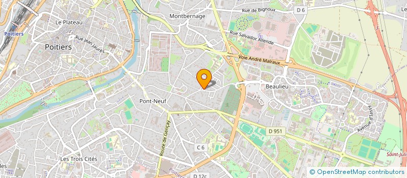 localisation de l'entreprise MADAME SANDRINE LECOMTE à POITIERS