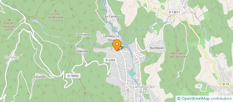 localisation de l'entreprise MADAME SANDRINE LECOQ  LAMALOU-LES-BAINS