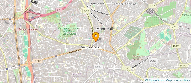 localisation de l'entreprise MADAME SANDRINE LECOT à MONTREUIL