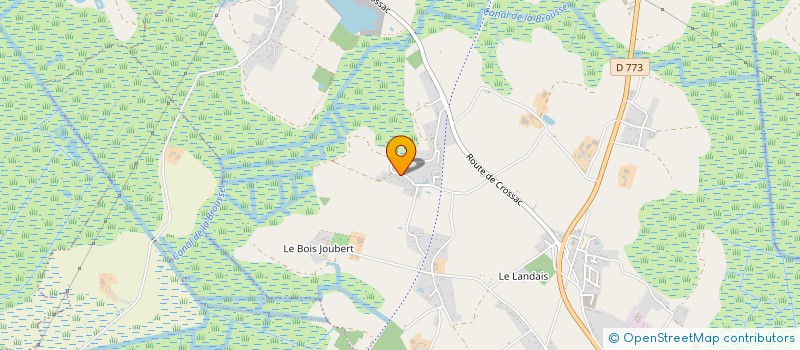 localisation de l'entreprise MADAME SANDRINE LECOU  DONGES