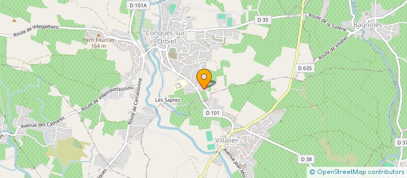 localisation de l'entreprise MADAME SANDRINE LECUN  CONQUES-SUR-ORBIEL