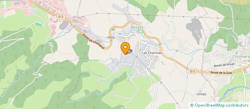 localisation de l'entreprise MADAME SANDRINE LEFAURE à ALISSAS