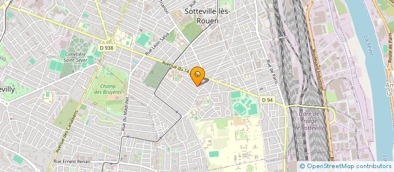 localisation de l'entreprise MADAME SANDRINE LEFEBVRE  SOTTEVILLE-LES-ROUEN