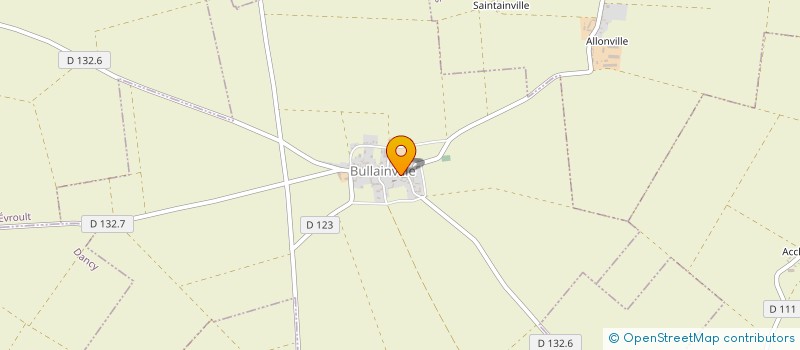 localisation de l'entreprise MADAME SANDRINE LEFEVRE  BULLAINVILLE