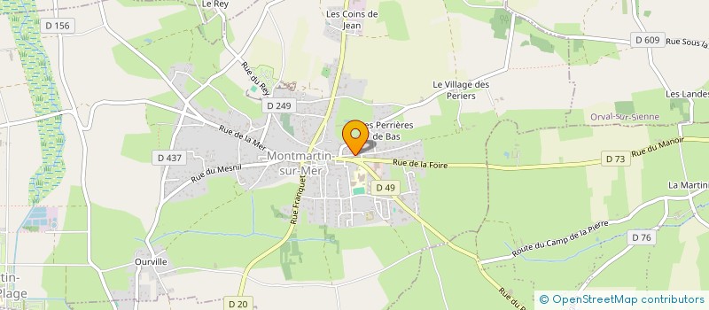 localisation de l'entreprise MADAME SANDRINE LEFEVRE  MONTMARTIN-SUR-MER