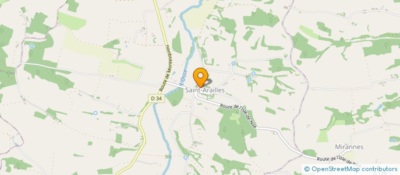 localisation de l'entreprise MADAME SANDRINE LEFORESTIER  SAINT-ARAILLES