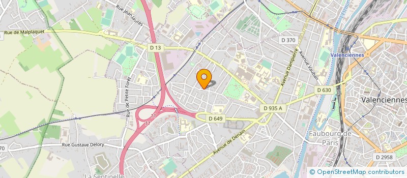 localisation de l'entreprise MADAME SANDRINE LEFORT  VALENCIENNES