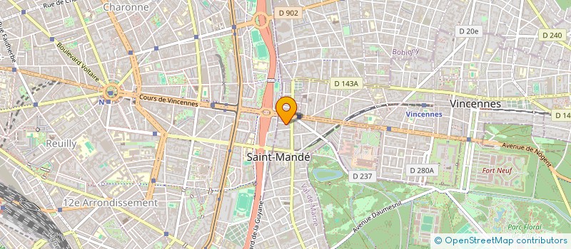 localisation de l'entreprise MADAME SANDRINE LEFORT à SAINT-MANDE