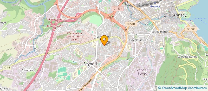 localisation de l'entreprise MADAME SANDRINE LEGRAND  ANNECY