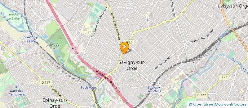 localisation de l'entreprise MADAME SANDRINE LEHMANN à SAVIGNY-SUR-ORGE