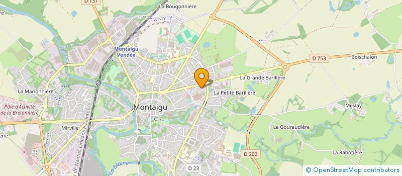 localisation de l'entreprise MADAME SANDRINE LELIEVRE à MONTAIGU-VENDEE