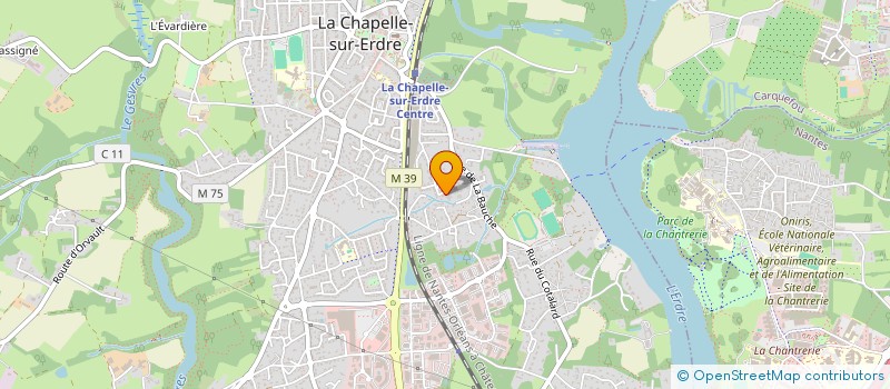 localisation de l'entreprise MADAME SANDRINE LELOUP  LA CHAPELLE-SUR-ERDRE