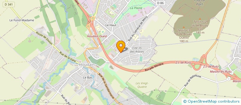 localisation de l'entreprise MADAME SANDRINE LEMAIRE  HOUDAIN