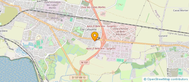 localisation de l'entreprise MADAME SANDRINE LEMAIRE  AYTRE