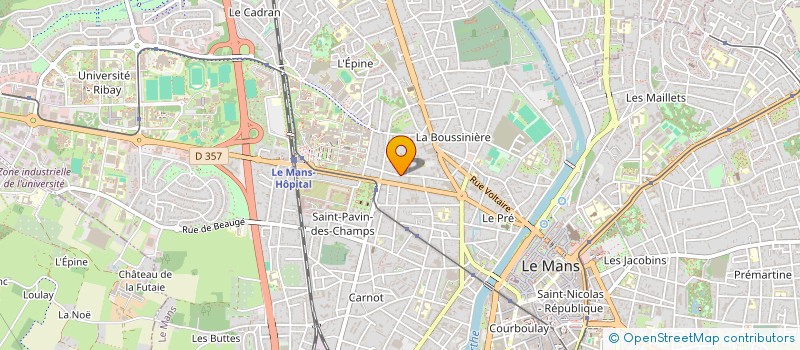 localisation de l'entreprise MADAME SANDRINE LEMAITRE  LE MANS