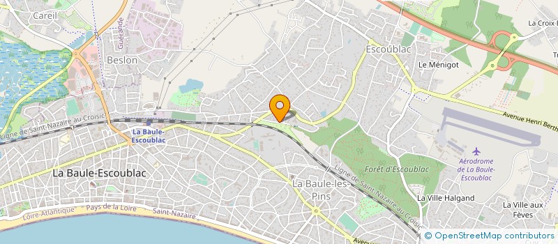 localisation de l'entreprise MADAME SANDRINE LEMEAU à LA BAULE-ESCOUBLAC