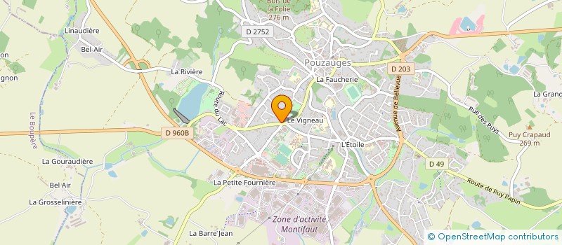 localisation de l'entreprise MADAME SANDRINE LEMOINE  POUZAUGES