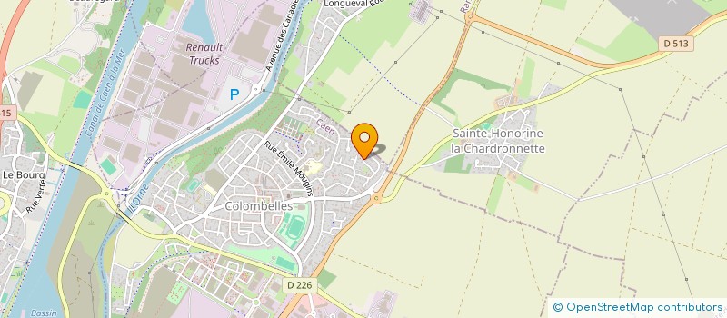 localisation de l'entreprise MADAME SANDRINE LEMONNIER  COLOMBELLES