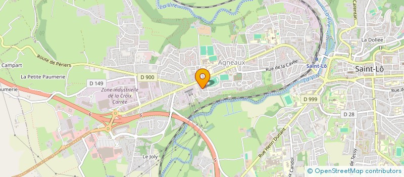 localisation de l'entreprise MADAME SANDRINE LENOBLE  AGNEAUX