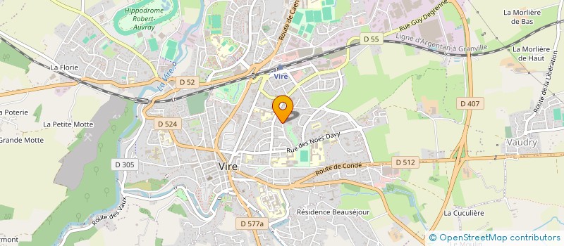 localisation de l'entreprise MADAME SANDRINE LEPELTIER à VIRE-NORMANDIE