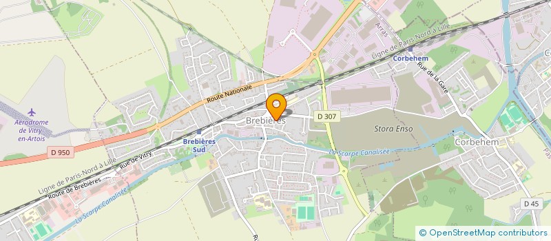 localisation de l'entreprise MADAME SANDRINE LEROUGE à BREBIERES