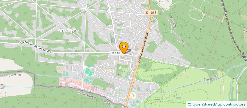 localisation de l'entreprise MADAME SANDRINE LEROUX  LAMORLAYE