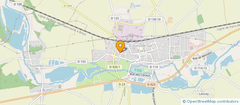 localisation de l'entreprise MADAME SANDRINE LEROUX à COURVILLE-SUR-EURE