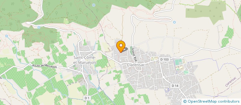 localisation de l'entreprise MADAME SANDRINE LEROY  CLARENSAC