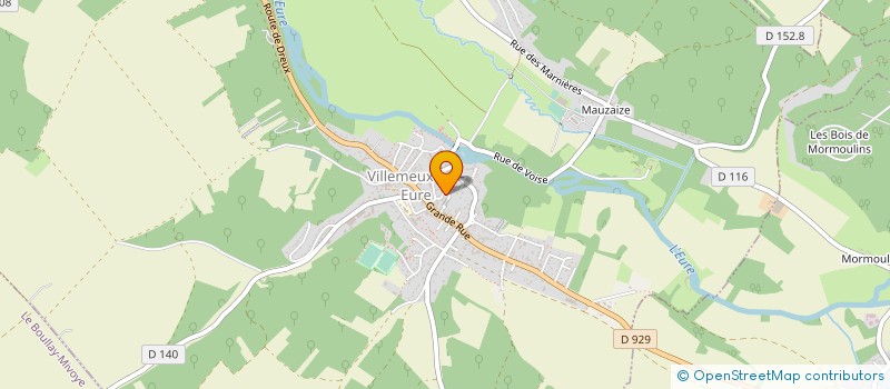 localisation de l'entreprise MADAME SANDRINE LEROY à VILLEMEUX-SUR-EURE